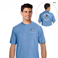 Load image into Gallery viewer, The Citadel, Club Sports - Rowing,  Performance Short Sleeve T-Shirt_Caroline Blue
