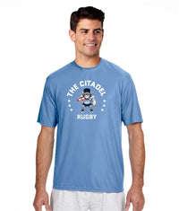 Load image into Gallery viewer, The Citadel, Club Sports - Rugby, Spike Rugby,  Performance Short Sleeve T-Shirt- Carolina Blue
