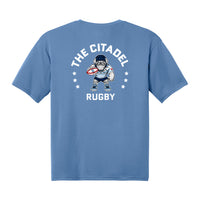Load image into Gallery viewer, The Citadel, Club Sports - Rugby, CStar, Spike Rugby,  Performance Short Sleeve T-Shirt- Carolina Blue
