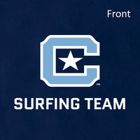 Load image into Gallery viewer, The Citadel, C Star, Club Sports - Surfing Team, A4 Men&#39;s Cooling Performance T-Shirt_ Navy
