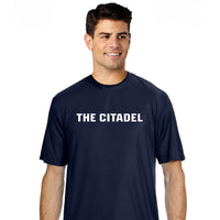 Load image into Gallery viewer, The Citadel A4 Cooling Performance Short Sleeve T-Shirt - Navy
