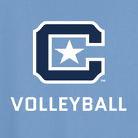 Load image into Gallery viewer, The Citadel Sports - Volleyball,  C Star, Performance T-Shirt- Carolina Blue
