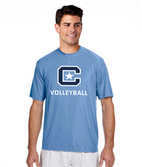 Load image into Gallery viewer, The Citadel Sports - Volleyball,  C Star, Performance T-Shirt- Carolina Blue
