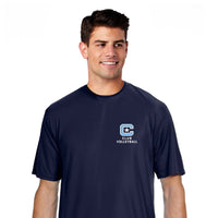 Load image into Gallery viewer, The Citadel, Club Sports - Volleyball, CStar and Spike, A4 Men's Cooling Performance T-Shirt - Navy
