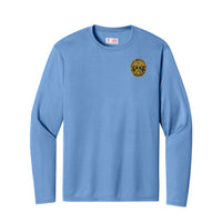 Load image into Gallery viewer, The Citadel, Customizable (Your Year) Ring Bezel Design,  Performance Long Sleeve T-Shirt- Carolina Blue
