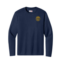 Load image into Gallery viewer, The Citadel, Customizable (Your Year) Ring Bezel Design,  Performance Long Sleeve T-Shirt- Navy

