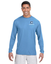 Load image into Gallery viewer, The Citadel, Club Sports - Surfing Team, A4 Cooling Performance Long Sleeve Tee Shirt- Carolina Blue
