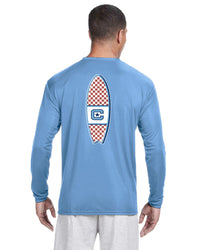 Load image into Gallery viewer, The Citadel, Club Sports - Surfing Team, A4 Cooling Performance Long Sleeve Tee Shirt- Carolina Blue
