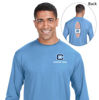 Load image into Gallery viewer, The Citadel, Club Sports - Surfing Team, A4 Cooling Performance Long Sleeve Tee Shirt- Carolina Blue
