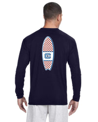 Load image into Gallery viewer, The Citadel, Club Sports - Surfing Team, A4 Cooling Performance Long Sleeve Tee Shirt- Navy
