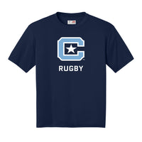 Load image into Gallery viewer, The Citadel, Club Sports - Rugby, A4 Men&#39;s Cooling Performance T-Shirt - Navy
