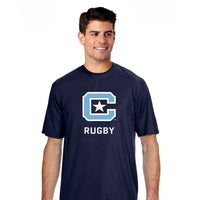 Load image into Gallery viewer, The Citadel, Club Sports - Rugby, A4 Men&#39;s Cooling Performance T-Shirt - Navy
