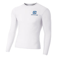 Load image into Gallery viewer, The Citadel, Club Sports - Surfing Team, A4 Adult Polyester Spandex Long Sleeve Compression T-Shirt
