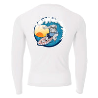 Load image into Gallery viewer, The Citadel, Club Sports - Surfing Team, A4 Adult Polyester Spandex Long Sleeve Compression T-Shirt
