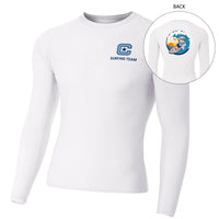 Load image into Gallery viewer, The Citadel, Club Sports - Surfing Team, A4 Adult Polyester Spandex Long Sleeve Compression T-Shirt
