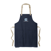Load image into Gallery viewer, The Citadel, Customizable (Your Words), C Star, Embroidered, Port Authority® Canvas Full-Length Two-Pocket Apron - All Caps
