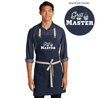 Load image into Gallery viewer, The Citadel, Grill Master, Spike, Port Authority® Canvas Full-Length Two-Pocket Apron
