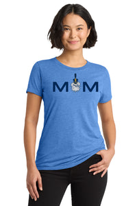 Load image into Gallery viewer, The Citadel, Mom and Spike, Women’s Tri-Blend T-Shirt - Carolina blue
