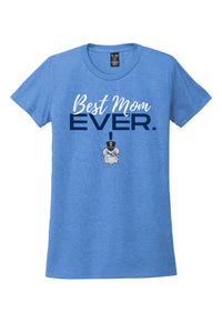 Load image into Gallery viewer, The Citadel, Spike logo, Best Mom Ever, Women’s Tri-Blend T-Shirt - Carolina Blue
