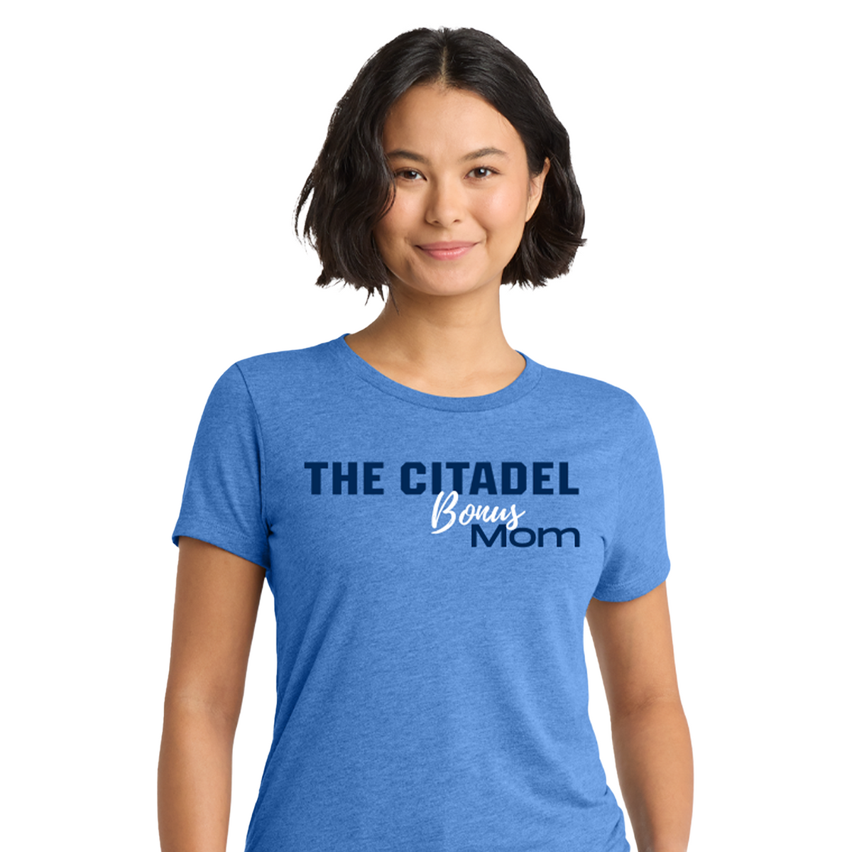 The Citadel, Bonus Mom, Women’s Tri-Blend T-Shirt - Carolina Blue