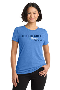 Load image into Gallery viewer, The Citadel, Bonus Mom, Women’s Tri-Blend T-Shirt - Carolina Blue

