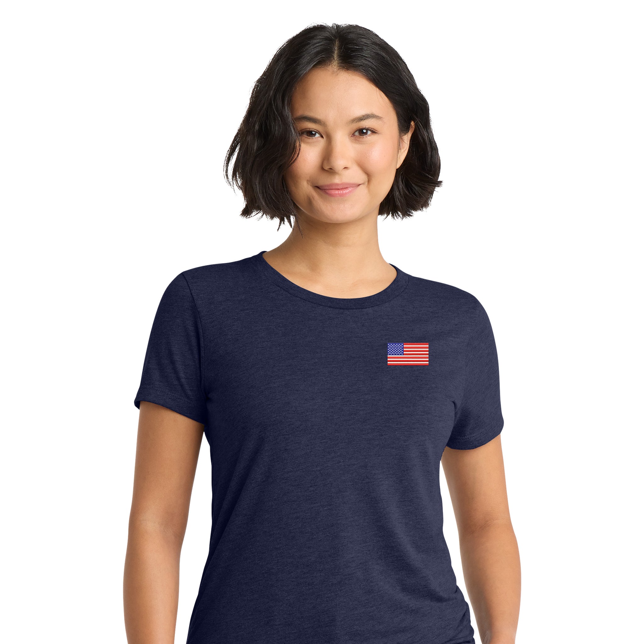 American Flag, Women's Tri-Blend T-shirt Big Red Palmetto Store