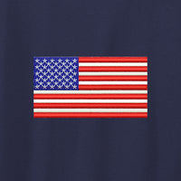 Load image into Gallery viewer, American Flag,  Women’s Tri-Blend T-shirt - Navy
