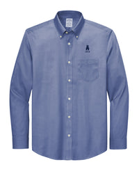 Load image into Gallery viewer, The Citadel, Class of 2018, Barracks, Brooks Brothers® Wrinkle-Free Stretch Pinpoint Shirt-Cobalt
