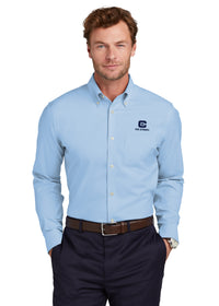 Load image into Gallery viewer, The Citadel C, Brooks Brothers® Wrinkle-Free Stretch Pinpoint Shirt- Newport Blue
