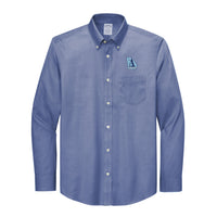 Load image into Gallery viewer, The Citadel , Atlanta Citadel Club, Brooks Brothers® Wrinkle-Free Stretch Pinpoint Shirt - Cobalt
