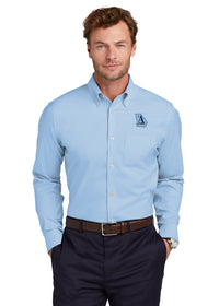 Load image into Gallery viewer, The Citadel , Atlanta Citadel Club, Brooks Brothers® Wrinkle-Free Stretch Pinpoint Shirt - Newport Blue

