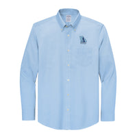 Load image into Gallery viewer, The Citadel , Atlanta Citadel Club, Brooks Brothers® Wrinkle-Free Stretch Pinpoint Shirt - NewPort Blue
