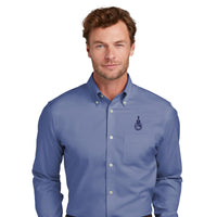 Load image into Gallery viewer, The Citadel, Spike, Brooks Brothers® Wrinkle-Free Stretch Pinpoint Shirt - Cobalt Blue
