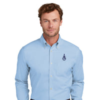 Load image into Gallery viewer, The Citadel, Spike, Brooks Brothers® Wrinkle-Free Stretch Pinpoint Shirt - Newport Blue

