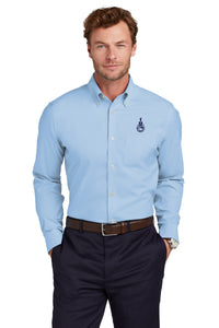 Load image into Gallery viewer, The Citadel, Spike, Brooks Brothers® Wrinkle-Free Stretch Pinpoint Shirt - Newport Blue
