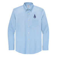Load image into Gallery viewer, The Citadel, Spike, Brooks Brothers® Wrinkle-Free Stretch Pinpoint Shirt - Newport Blue
