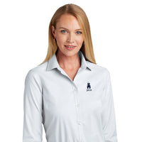Load image into Gallery viewer, The Citadel, Class of 2018, Barracks, Brooks Brothers® Women’s Wrinkle-Free Stretch Pinpoint Shirt- White
