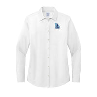 Load image into Gallery viewer, The Citadel , Atlanta Citadel Club, Brooks Brothers® Women’s Wrinkle-Free Stretch Pinpoint Shirt - White
