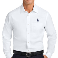 Load image into Gallery viewer, The Citadel, Barracks, Brooks Brothers® Wrinkle-Free Stretch Pinpoint Spread Collar Shirt - White

