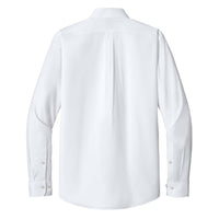 Load image into Gallery viewer, Brooks Brothers® Wrinkle-Free Stretch Pinpoint Spread Collar Shirt - White - Back
