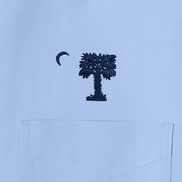 Load image into Gallery viewer, The Citadel, Big Red, Brooks Brothers® Wrinkle-Free Stretch Pinpoint Spread Collar Shirt - Newport Blue
