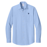 Load image into Gallery viewer, The Citadel, Big Red, Brooks Brothers® Wrinkle-Free Stretch Pinpoint Spread Collar Shirt - Newport Blue
