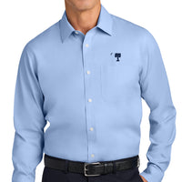 Load image into Gallery viewer, The Citadel, Big Red, Brooks Brothers® Wrinkle-Free Stretch Pinpoint Spread Collar Shirt - Newport Blue
