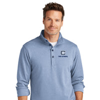 Load image into Gallery viewer, The Citadel, C Star, Brooks Brothers® Mid-Layer Stretch 1/2-Button - Light Blue
