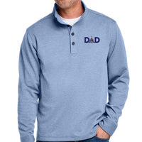 Load image into Gallery viewer, The Citadel, Dad - Spike, Brooks Brothers® Mid-Layer Stretch 1/2-Button - Navy - Light Blue
