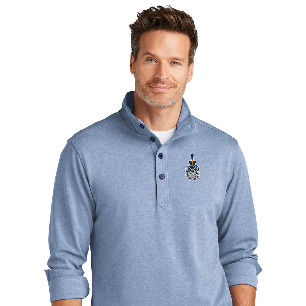 The Citadel, Spike, Brooks Brothers® Mid-Layer Stretch 1/2-Button - Light Blue