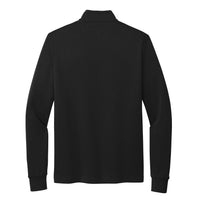 Load image into Gallery viewer, The Citadel, Barracks, Brooks Brothers® Double-Knit 1/4-Zip Sweater- Black-Back
