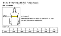 Load image into Gallery viewer, The Citadel, C Star, Brooks Brothers® Double-Knit Full-Zip Hoodie- Size Chart
