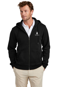 Load image into Gallery viewer, The Citadel, Barracks, Brooks Brothers® Double-Knit Full-Zip Hoodie - Black
