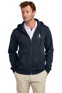 Load image into Gallery viewer, The Citadel, Barracks, Brooks Brothers® Double-Knit Full-Zip Hoodie - Navy
